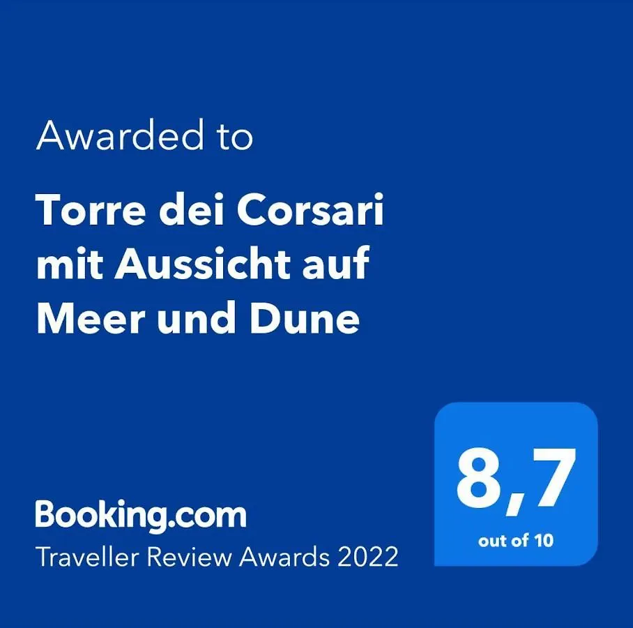 Torre dei Corsari mit Aussicht auf Meer und Dune 0*, Torre dei Corsari Italien