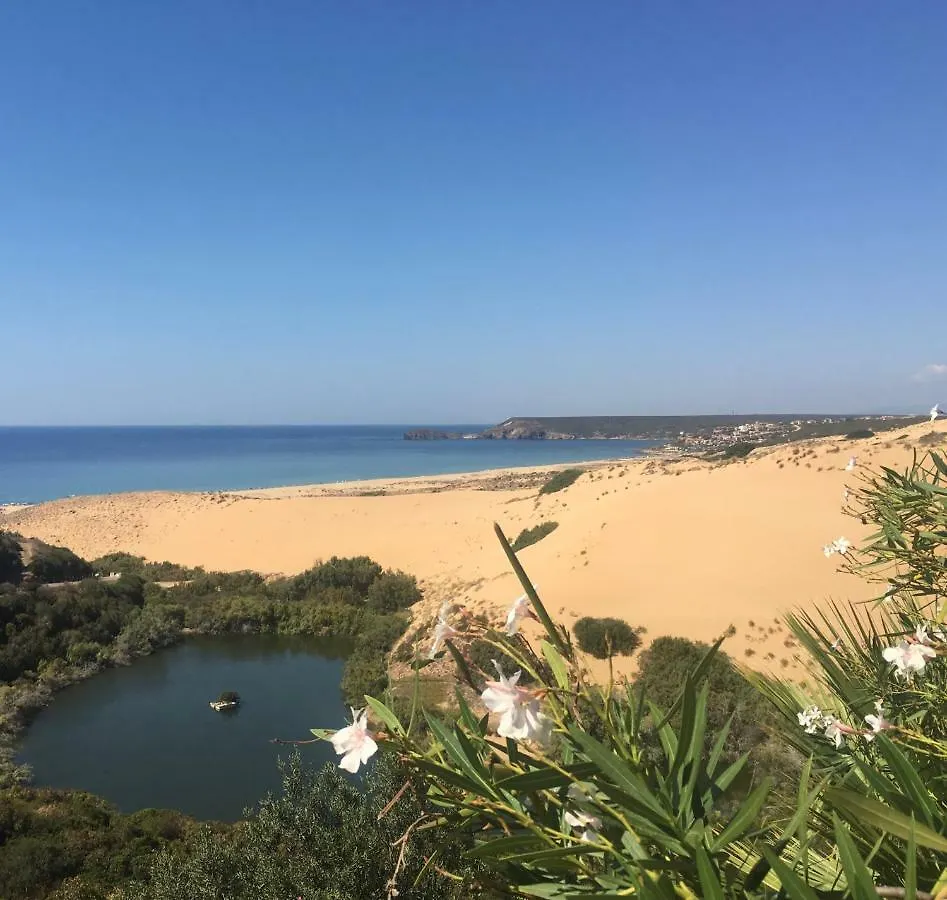 Ferienhaus Torre dei Corsari mit Aussicht auf Meer und Dune Italien